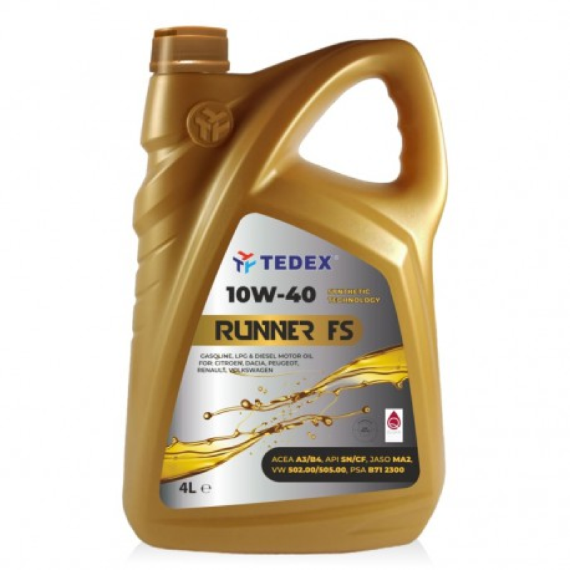 Олива мотор.напівсинт TEDEX RUNNER (FS) SN/SM/CF 10W40 4л