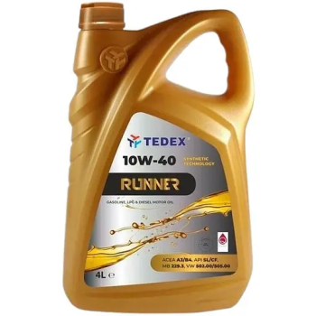 Олива моторна TEDEX RUNNER SL/CF/EC 10W40 (олива мотор.напівсинт.) - 4L											