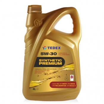 Олива мотор.синт TEDEX SYNTHETIC PREMIUM SM/CF/EC 5W30  229.51VW504.00/507.00- 4L