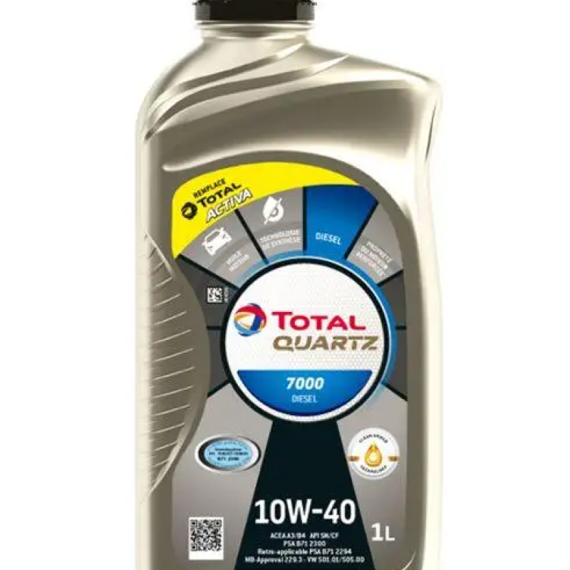 Олива моторна TOTAL 10W-40 QUARTZ 7000 Diesel 1L