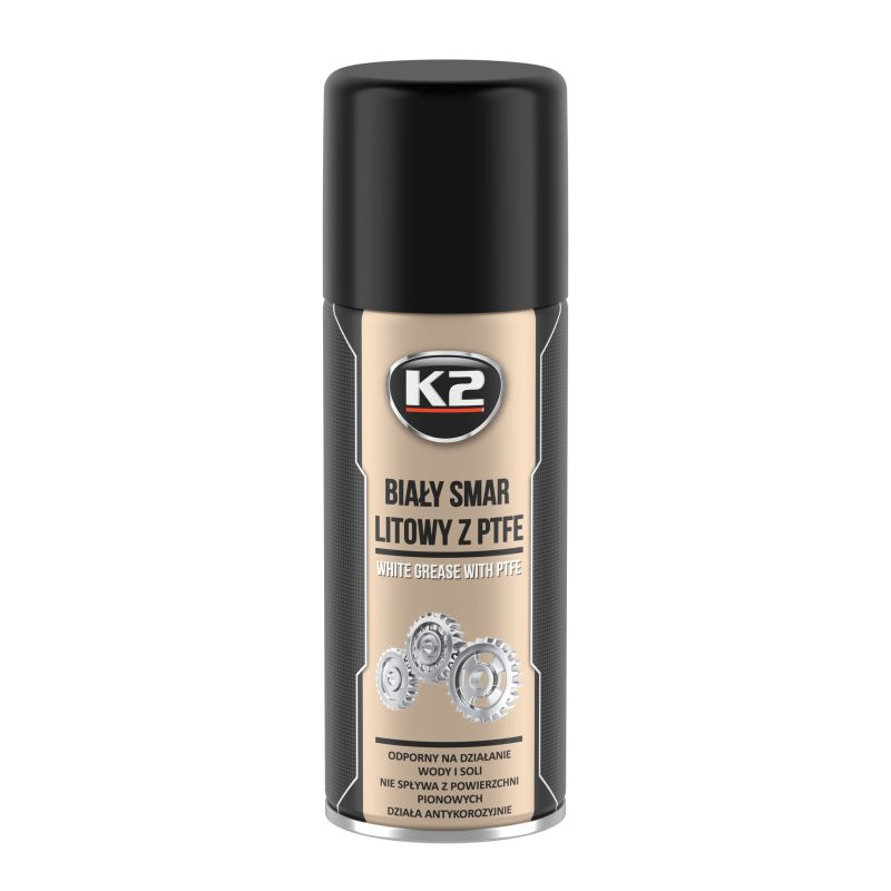 Засіб для змащення (білий літієвий) /K2 PRO WHITE GREASE PTFE 400ML