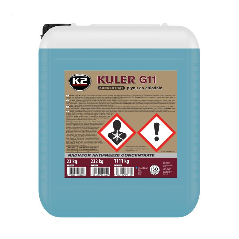 Антифриз концентрат (блакитний) /K2 TURBO KULER LONG LIFE CONCENTRATE 20KG BLUE