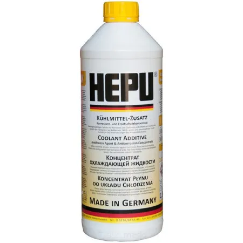 Антифриз концентрат HEPU YLW жовтий 1.5 л. (12шт уп)
