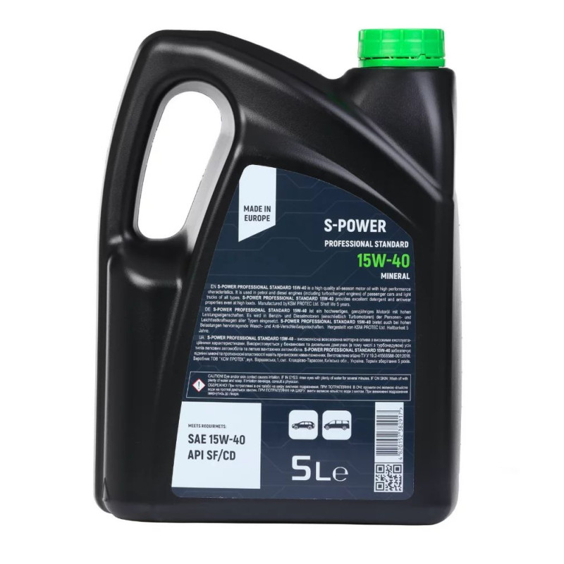 Олива моторна  S-POWER STANDARD 15W-40