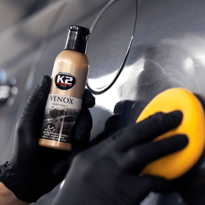 Поліроль для кузова (молочко) з губкою /K2 GOLD VENOX 180G G0501