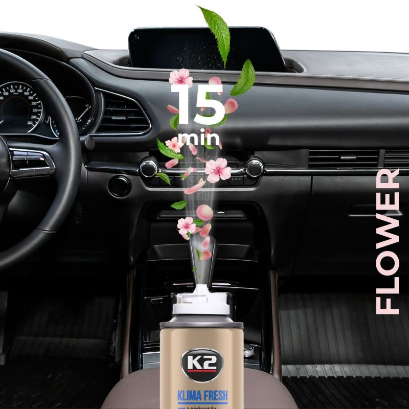 K2 KLIMA FRESH Flower 150ml Освіжувач системи автокондиціонера квіти (аерозоль) K222FL